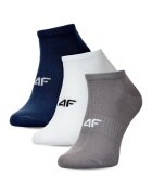 4F Set Sosete Barbati Sportstyle - 3 Perechi - Bumbac Elastic - Multicolor - Marimi 39-46 - Confort si Rezistenta