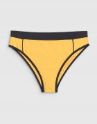 4F Slip de bikini pentru femei galben - elastic - sintetic