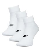 4F Sosete barbati WMM00USOCM440-10S - - Bumbac - 3 perechi - Alb