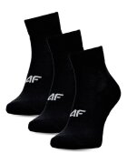 4F Sosete barbati WMM00USOCM440-20S - - Bumbac - 3 perechi - Negru