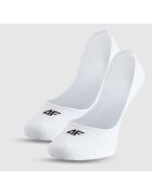 4F Sosete No-Show Femei Set 2 Perechi - Bumbac Alb - Confort si Stil Sportiv
