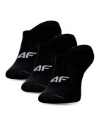 4F Sosete pentru baieti - set de 3 - negre - bumbac - stil sportiv