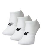4F Sosete pentru fete - set de 3 - alb - bumbac - casual