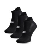 4F Sosete sport set 3 perechi - negru