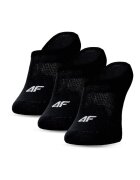4F Sosete talpici barbati set 3 perechi - negru - marime 39 - confortabile si respirabile