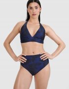 4F Sutien de bikini dama model halter - violet - material sintetic - cupe detasabile