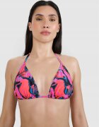 4F Top bikini croiala halter - cupe triunghiulare - material sintetic