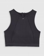 4F Top de bikini negru - material sintetic - cupe detasabile - croiala boxer - pentru femei