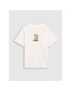 4F Tricou baieti JRSS25TTSHM2641-11S - - Bumbac - Alb