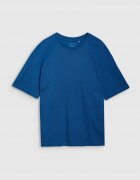 4F Tricou barbat - supradimensionat - bumbac-modal - turcoaz - stil sportiv