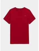 4F Tricou barbati - 302882472 - Bumbac - Rosu