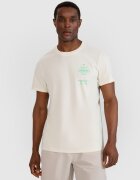 4F Tricou barbati alb - bumbac 100% - croiala normala - imprimeu pe fata