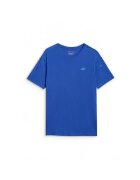 4F Tricou barbati albastru - lana merinos - uscare rapida