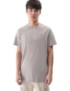 4F Tricou barbati maneca scurta - gri - bumbac