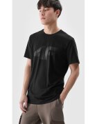 4F Tricou barbati - negru - Bumbac