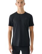 4F Tricou barbati negru - material elastic - poliester