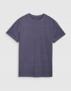 4F Tricou barbati normal - bumbac 100% - gri - imprimeu spate