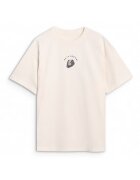 4F Tricou Barbati Oversize - Alb Ecru - Sportstyle - SS25 - Alb ecru