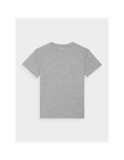 4F Tricou copii - gri - bumbac - croiala lejera