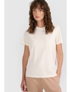 4F Tricou Crem Bumbac - Crem