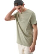4F Tricou cu maneca scurta - barbati - verde - bumbac