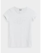 4F Tricou dama - 302882250 - Bumbac - Alb