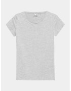 4F Tricou dama - 302882489 - Bumbac - Gri