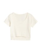 4F Tricou dama alb - bumbac - Alb