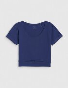 4F Tricou dama - crop top - bleumarin - Bleumarin