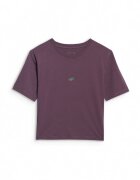 4F Tricou Dama Slim Fit - Bumbac - Violet Inchis - Reflectorizant - - Violet inchis