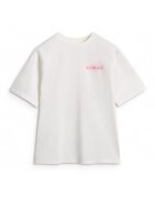 4F Tricou Fete Oversize Alb Ecru - Bumbac - 56794 - Alb ecru