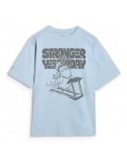 4F Tricou Junior Albastru - Bumbac 100546 - Albastru