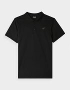 4F Tricou negru barbati Bumbac