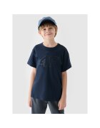4F Tricou pentru baieti - 100% bumbac - albastru