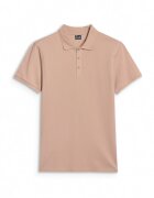 4F Tricou Polo Barbati Bej - Bumbac 100% - S-XXL - Bej
