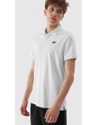 4F Tricou polo barbati Bumbac - Alb -