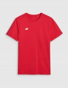 4F Tricou polo barbati rosu - bumbac - croiala obisnuita - guler clasic cu 3 nasturi