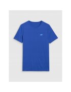 4F Tricou sport barbati albastru - uscare rapida - sintetic - croiala slim