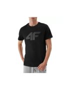 4F Tricou sport barbati bumbac - negru - Negru