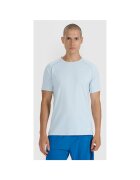 4F Tricou Sport Barbati - Reflectorizant - Ventilatie Superioara - Uscare Rapida - Confortabil - Albastru - Albastru deschis