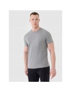 4F Tricou sport barbati uscare rapida - gri - material sintetic - Gri