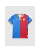 4F Tricou sport copii poliester - pentru fotbal - rosu/albastru