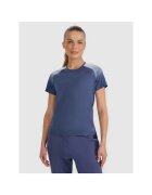 4F Tricou sport dama antrenament - albastru - poliester