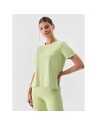 4F Tricou sport dama - supradimensionat - verde - poliester