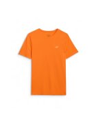 4F Tricou Trail Running Barbati Slimfit - Tehnologia Dry - Material Sintetic Rezistent - Portocaliu - Marimi S-XL