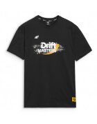 4F Tricou Unisex Drift Masters - Bumbac - Drift - Negru
