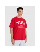 4F Tricou unisex rosu - bumbac - Rosu