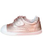 4Kids Pantofiori stil tenisi - cu scai - 052 - Roz metalizat -