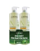 A-Derma Pachet Gel de curatare 2-in-1 Exomega Control piele uscata - atopica 500ml x 2