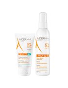 A-Derma Pachet Protect – Fluid matifiant protectie solara Protect AC SPF 50+ 40 ml + Spray protectie solara Protect SPF 50+ 200 ml
